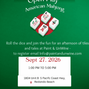 "American Mahjong event invitation with details"